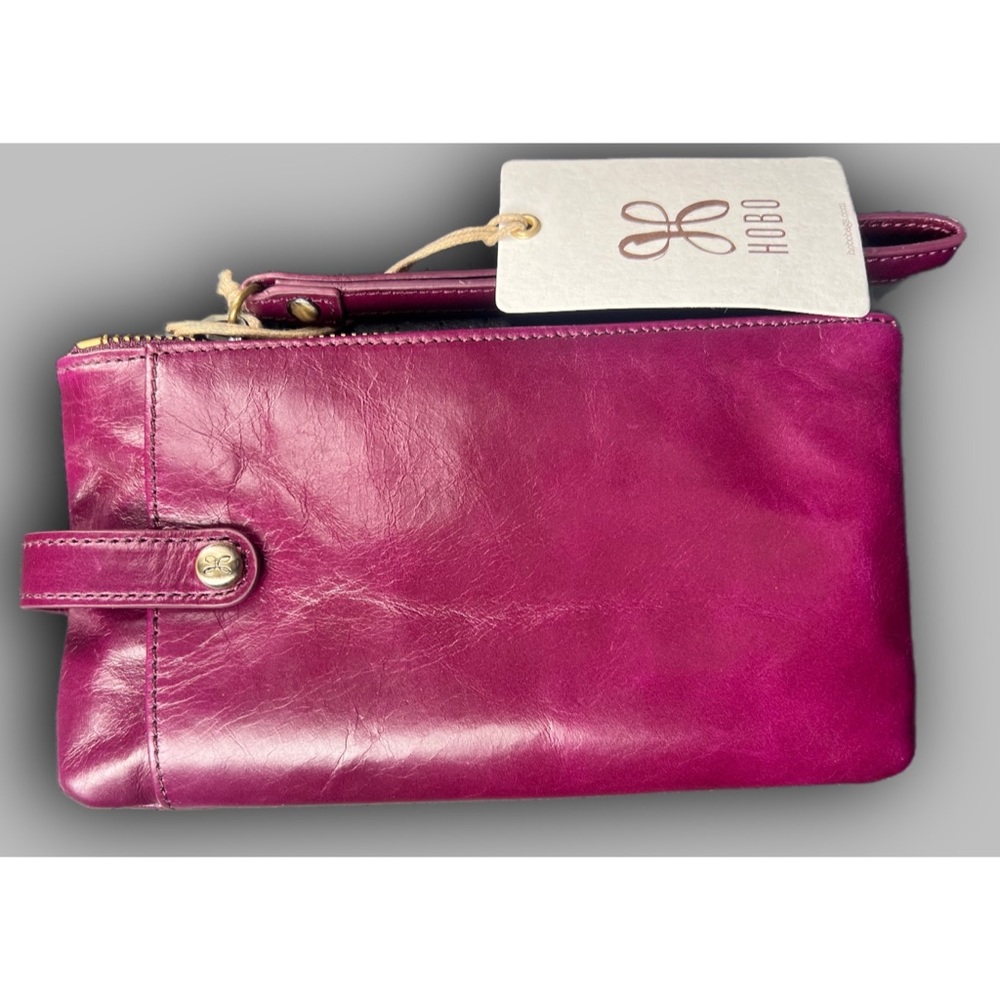 Eggplant wristlet wallet brand new